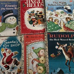 6 Christmas Little Golden books ~1981